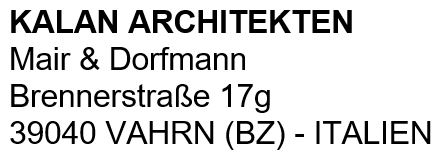 KALAN Architekten - Architekten Mair & Dorfmann
